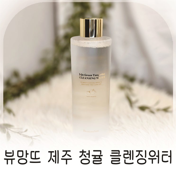 민감한 피부를 위한 뷰망뜨 제주 청귤 클렌징워터, 속건조 없이 사용하는 약산성 클렌징워터