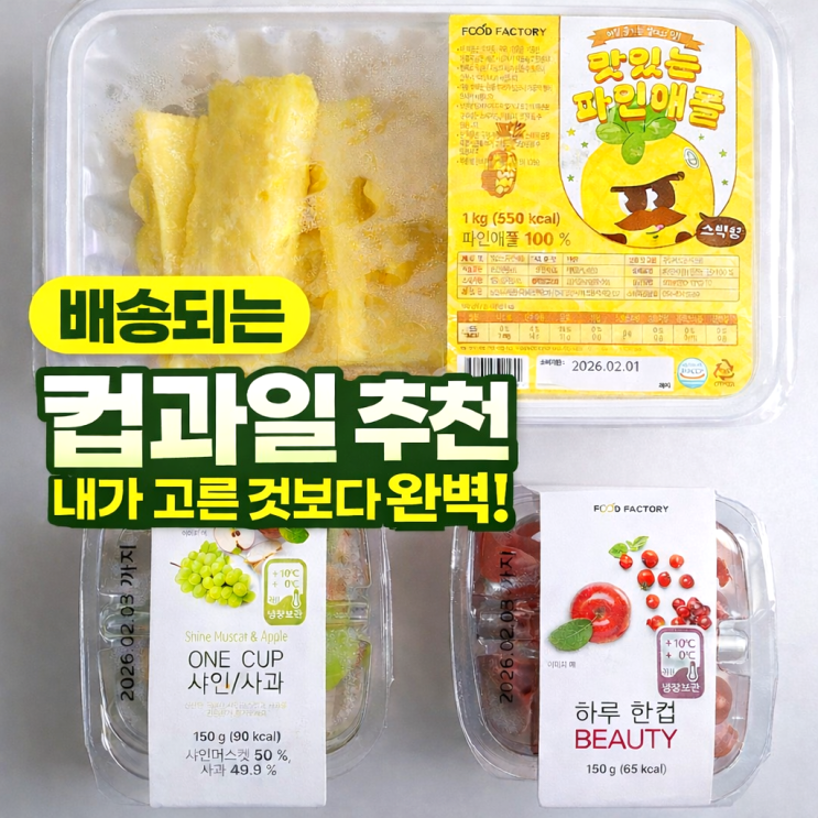  배송되는 컵과일 | 재고없는 당일공급|내가 고른 것보다 완벽 하루한컵