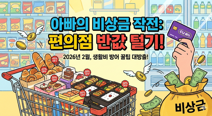  2026년 2월, 편의점 털어서 생활비 방어한 썰 (Feat. 비상금 확보 작전)