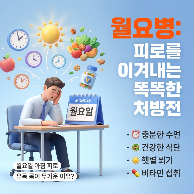 월요병 극복 꿀팁 정리! 월요일마다 유독 몸이 무거운 이유는?