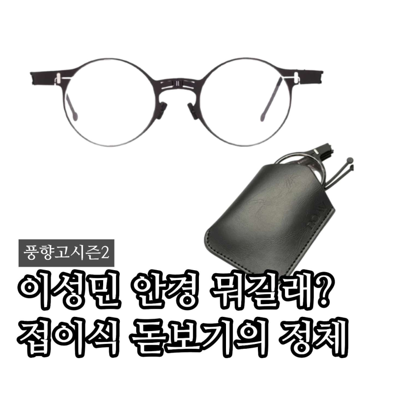풍향고 이성민 안경 드디어 찾았다 접이식 돋보기 안경테 (ROAV 로브)