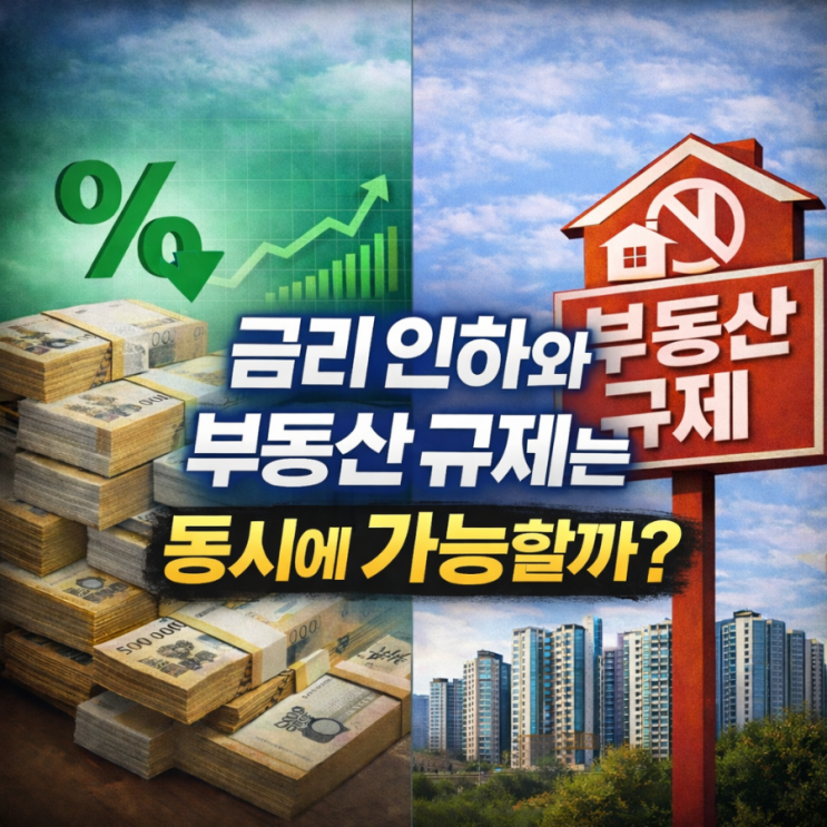  [심층분석] 금리 인하와 부동산 규제는 동시에 가능할까? 정책과 시장의 작동 원리