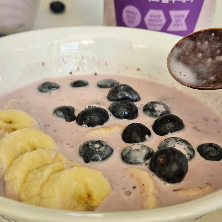  블루베리 요거트 추천 식단중에도 좋은 저당에 맛있는 그릭데이 블루베리요거트