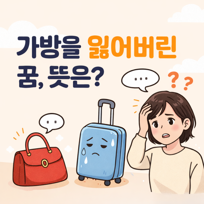 가방을 잃어버리는 꿈 해몽