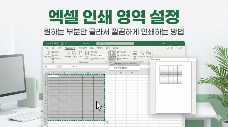  [인쇄/서식] 인쇄 영역 설정 - 원하는 부분만 골라서 깔끔하게 인쇄하는 방법
