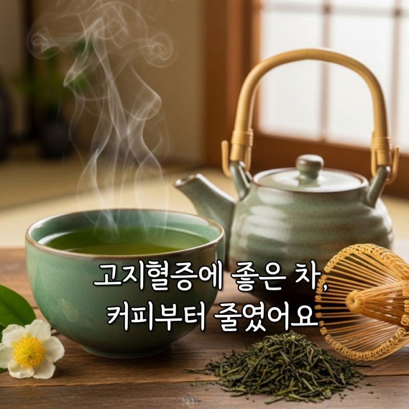고지혈증에 좋은 차, 커피부터 줄였어요