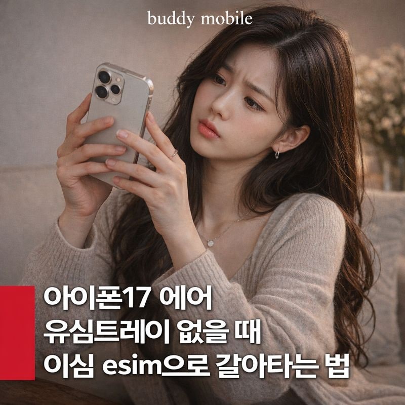 아이폰17 에어 유심트레이 없을 때 이심 esim으로 갈아타는 법