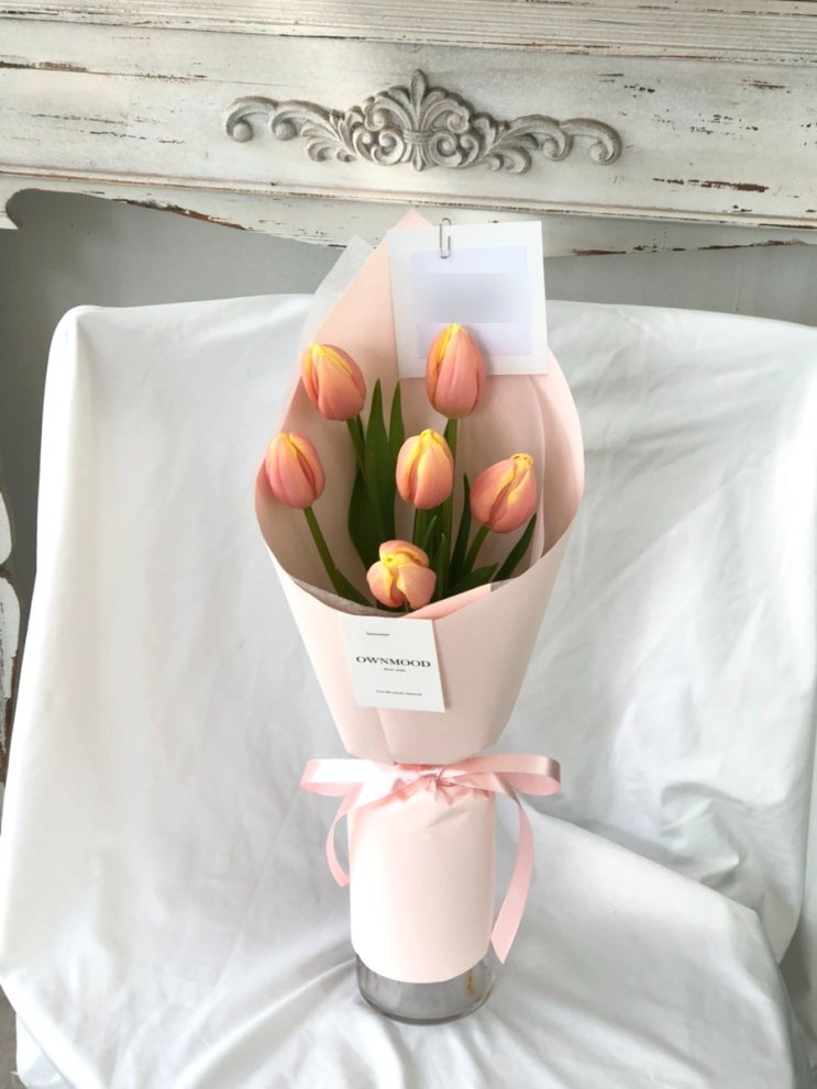  특별한 날 전하는 망고튤립미니다발 (수원생일꽃다발, 수원튤립다발, 수원꽃집 온무드플라워스튜디오)