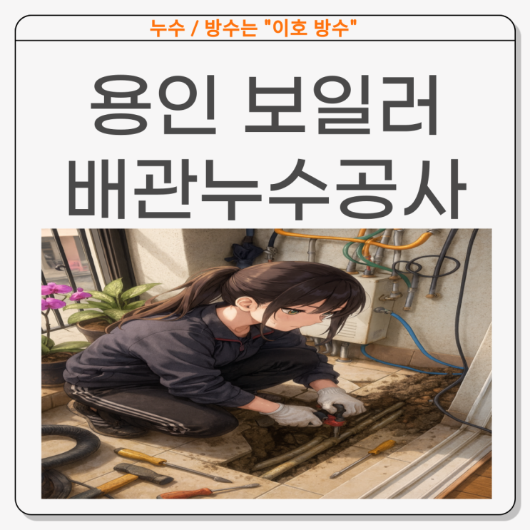  용인 보일러 배관누수 기흥구 천장 바닥 마루 물샘 공사 교체 작업 실제 사례 후기