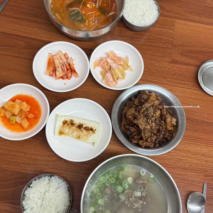  제천역 점심 가성비 맛집 내돈내산 아침 식사 가능 곰탕 6천원 소백산 육개장