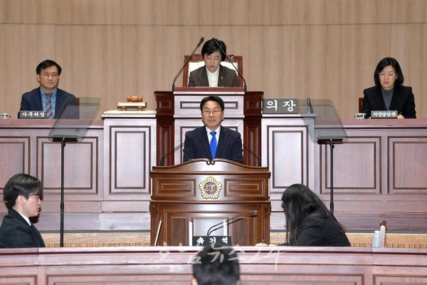  강기정 광주시장, 2026년 첫 시의회 시정연설 “부강한 광주전남, 지방주도 성장 이끌 것”