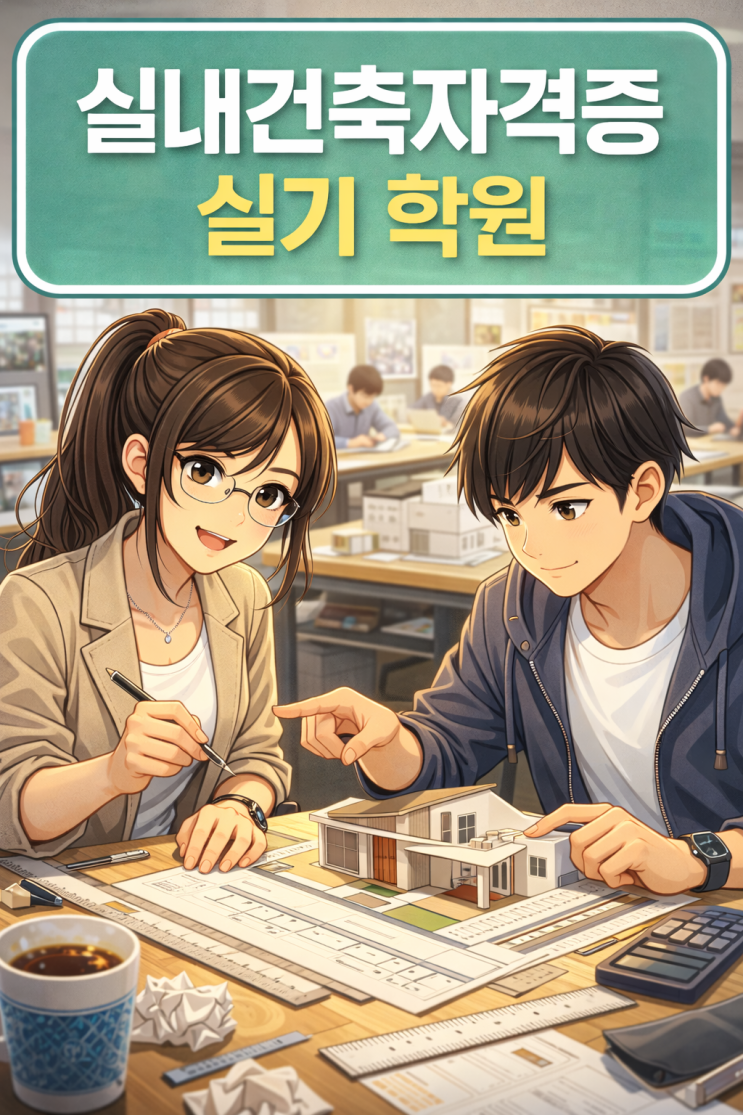  실내건축자격증 실기 학원 찾는다면 이 기준부터 정리해보세요