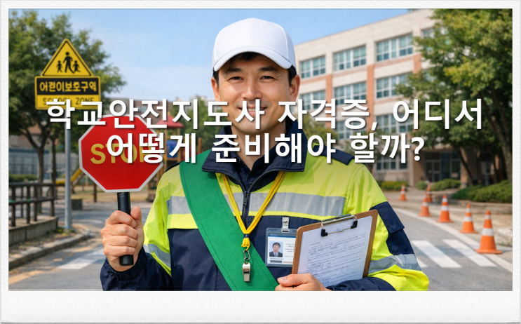  학교안전지도사 자격증, 어디서 어떻게 준비해야 할까?