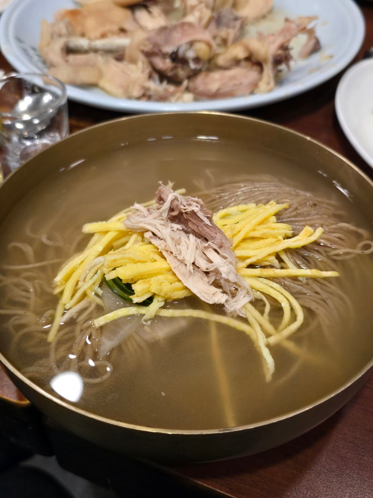  대전 신성동 숯골원냉면 본점 꿩 평양냉면 후기 (+이북식 백숙)