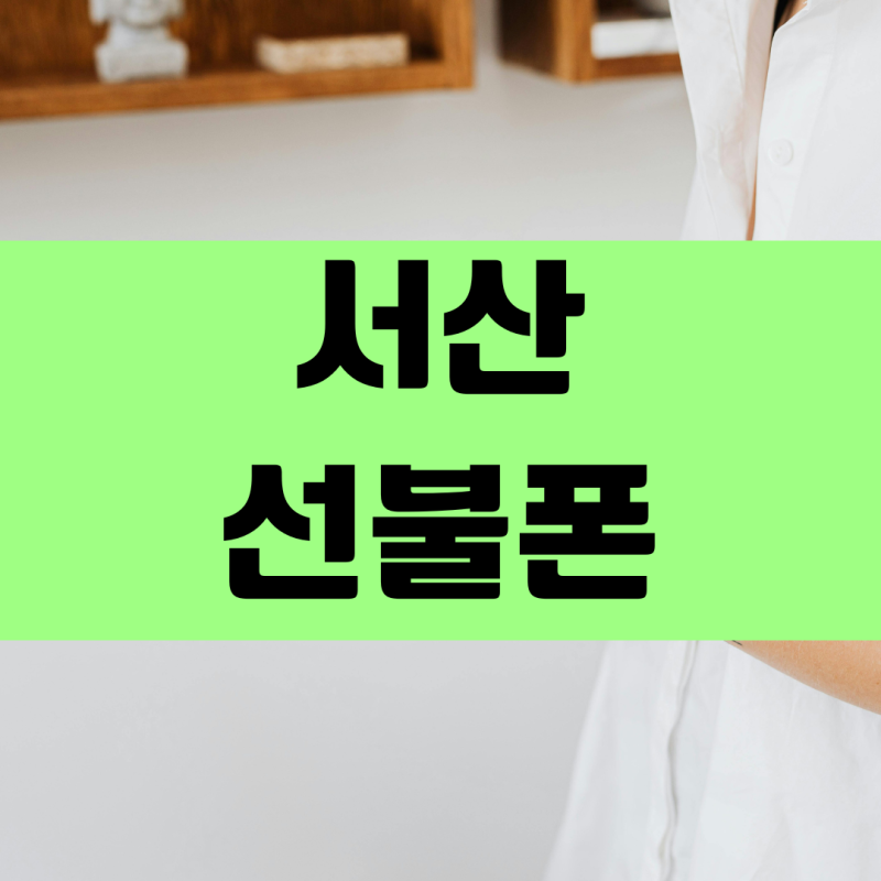 서산선불폰 온라인 개통 방법 앤텔레콤으로 간단하게 진행하기