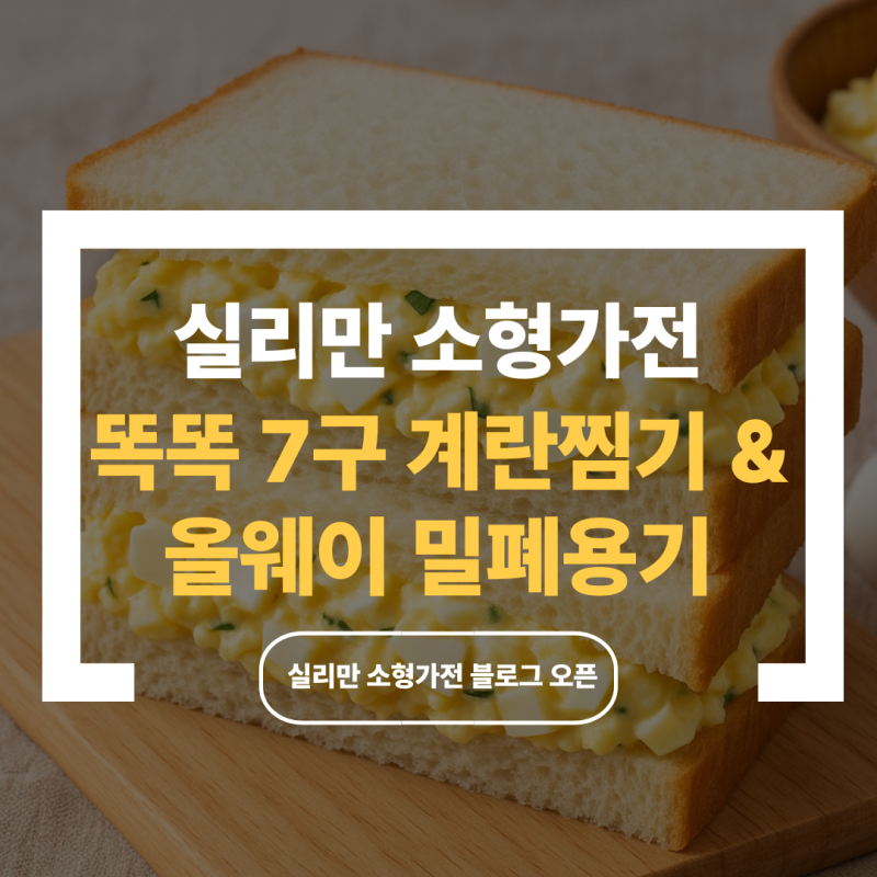 아침 단백질 루틴! 실리만 계란찜기와 올웨이 밀폐용기 활용 레시피