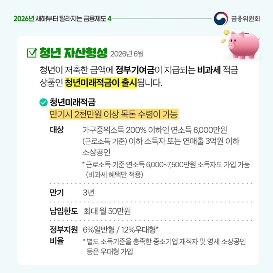  '청년미래적금' 연12%, 연17%의 금리가 됩니다. 거기다 비과세까지.