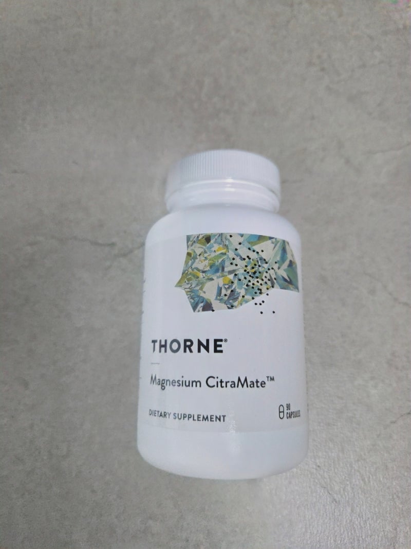 쏜리서치(Thorne Research) 마그네슘 시트라메이트 성분표 보고 고른 내돈내산 후기