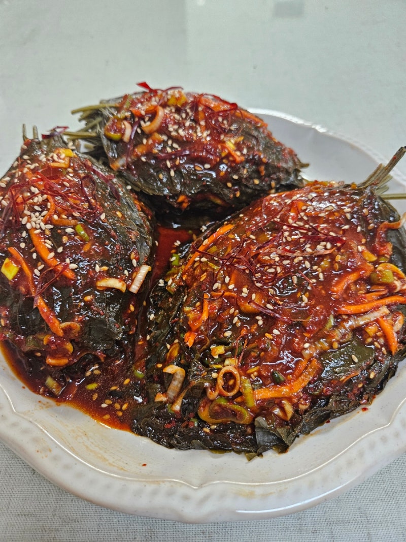 고향의맛 삭힌 양념깻잎 만들기 양념레시피 밑반찬 깻잎요리 양념깻잎장아찌