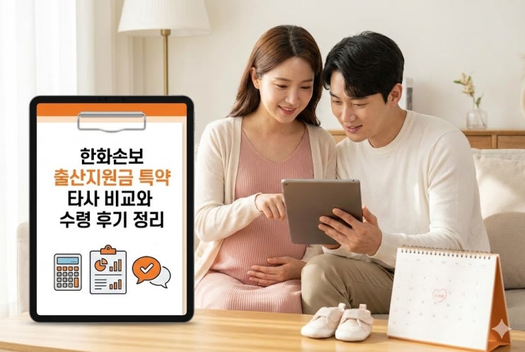  한화손보 출산지원금 특약 vs 타사 비교, 실제 수령 후기로 보는 차이점