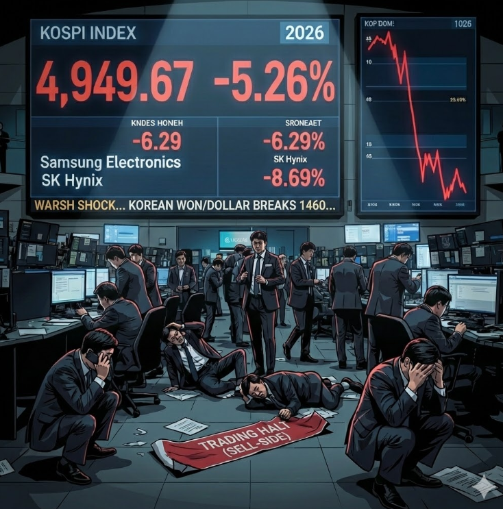  [긴급] 코스피 5000선 붕괴! 워시 쇼크 검은 월요일, 향후 대응 전략은?