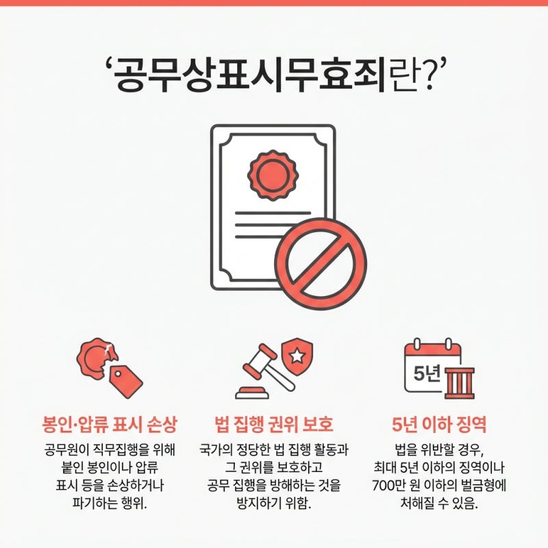 가처분 집행 후 '꼼수' 부리다 형사처벌, 공무상표시무효죄가 성립하는 이유 관련 이미지 3