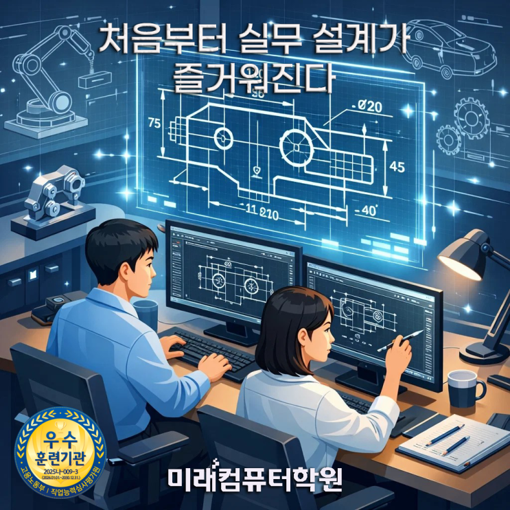  부산국비교육추천-수강후기로 보는 부산·김해·양산 3D모델링 취업과정! AutoCAD·인벤터·CATIA·Fusion 포트폴리오까지 완성