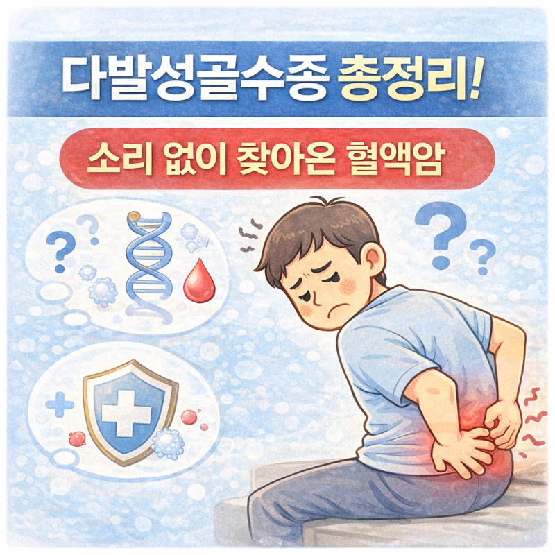 소리 없이 뼈를 무너뜨립니다... 다발성골수종, 조기증상 절대 놓치지 마세요