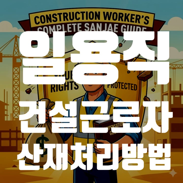  [2026 총정리] 일용직 건설근로자 산재처리 방법 A to Z (휴업급여 계산법 포함)