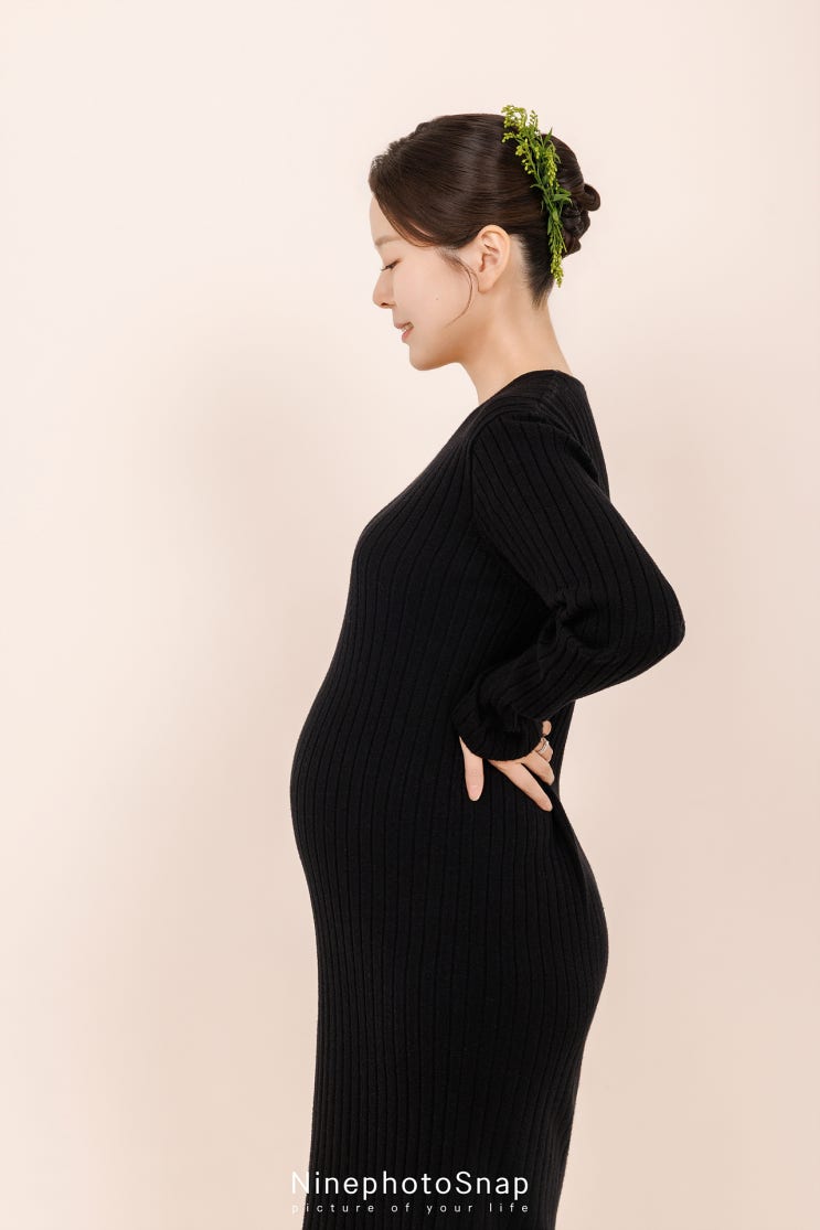  특별한 인연, 스튜디오 만삭 촬영｜감일동 사진관 나인포토스냅