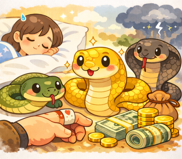 뱀 나오는 꿈 해몽 ✨ 재물운일까❓ 위험 신호일까❓