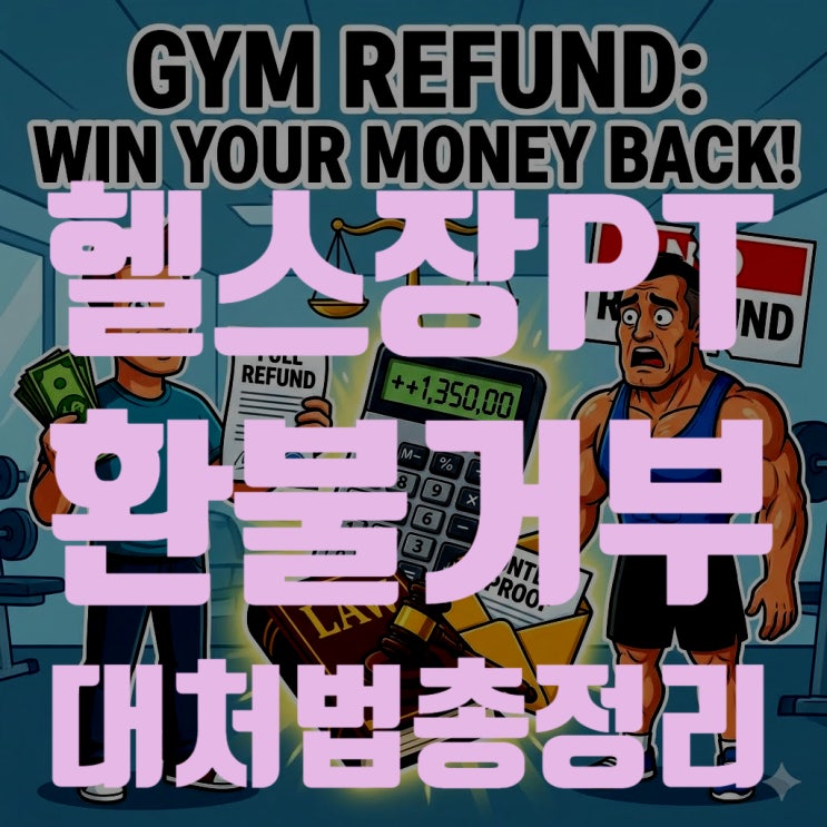  [종합] 헬스장 PT 환불 거부 대처법 총정리 (위약금 계산, 내용증명 양식 포함)
