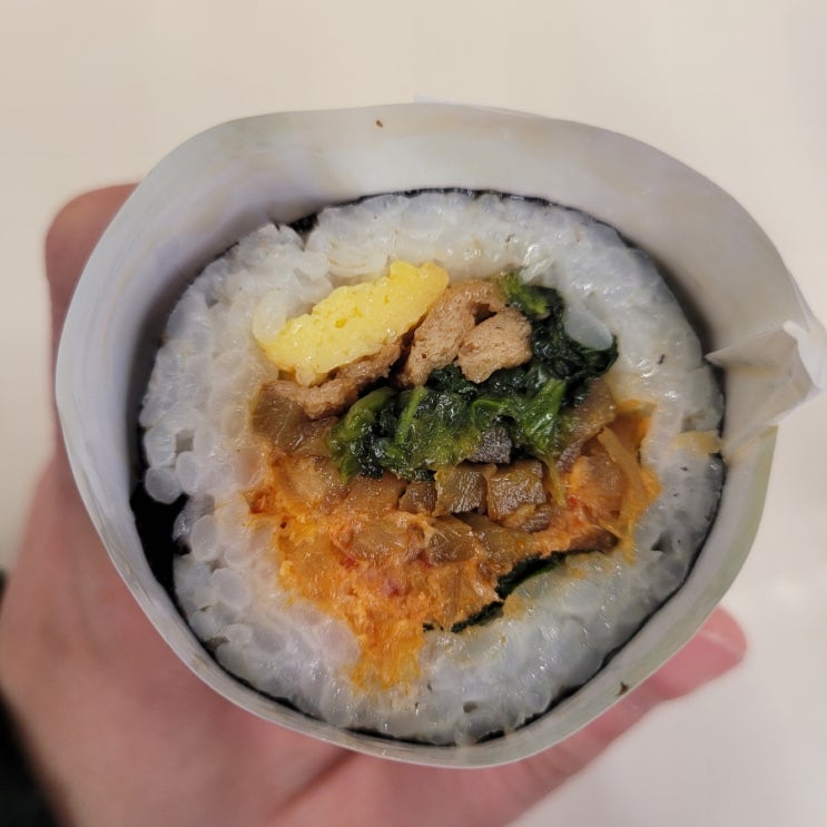  [CU] 'New 참치볶음김치 김밥' 후기