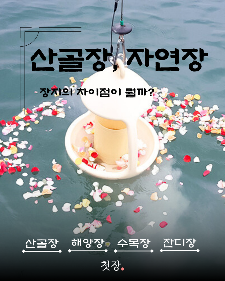  산골장, 해양장, 수목장, 잔디장 차이점이 뭘까? 산골장의 장단점을 알아보겠습니다 [첫장]
