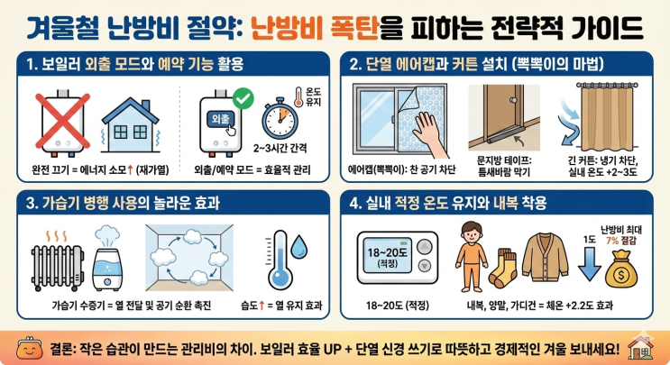겨울철 난방비 절약: 난방비 폭탄을 피하는 전략적 가이드