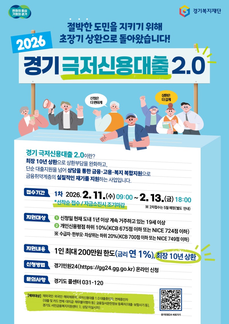 경기 극저 신용대출 ‘2.0’로 재정비