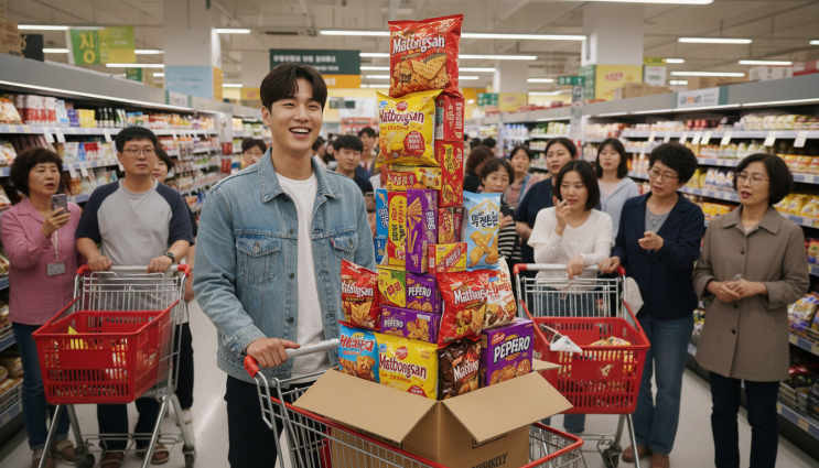  "2만5000원에 100개 구매 성공" 실화? 이마트 과자 담기 100봉지 탑 쌓는 기술 (feat. 고래잇 페스타)