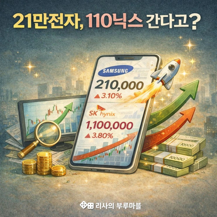  21만전자, 110닉스 간다고? 삼성전자, SK하이닉스 목표가 상향된 이유!