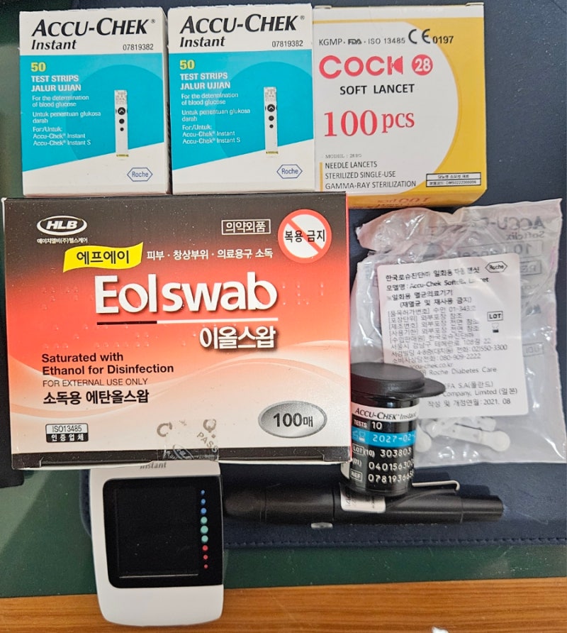 혈당 측정기 추천, 아큐첵 인스턴트 리뷰 및 닥터다이어리 앱 연동 방법