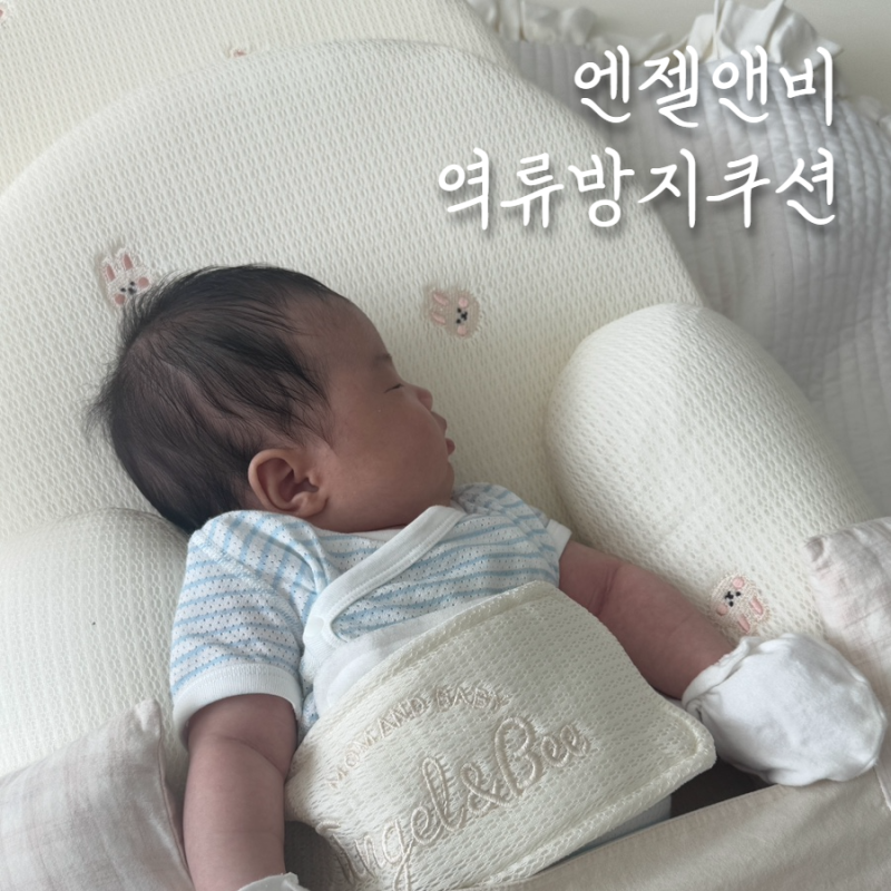 엔젤앤비 신생아 역방쿠 역류방지쿠션 밤잠 사용 추천