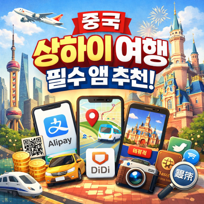 상하이 여행 갈 때 꼭 설치해야 할 필수 앱 총정리