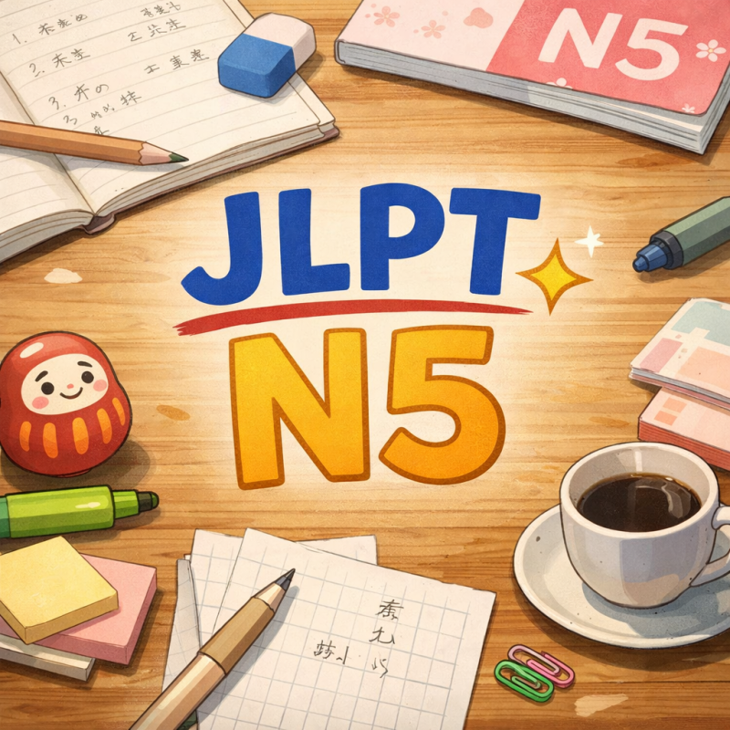 [무료 PDF] JLPT N5 헷갈리는 단어 세트 정리｜같이 쓰이는 말로 한 번에
