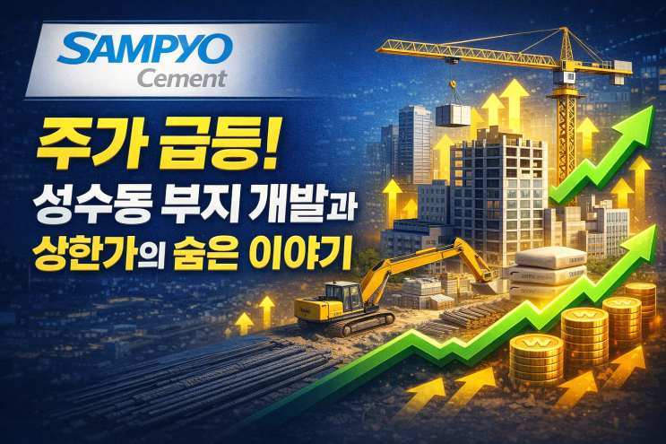  삼표시멘트 주가 급등! 성수동 부지 개발과 상한가의 숨은 이야기