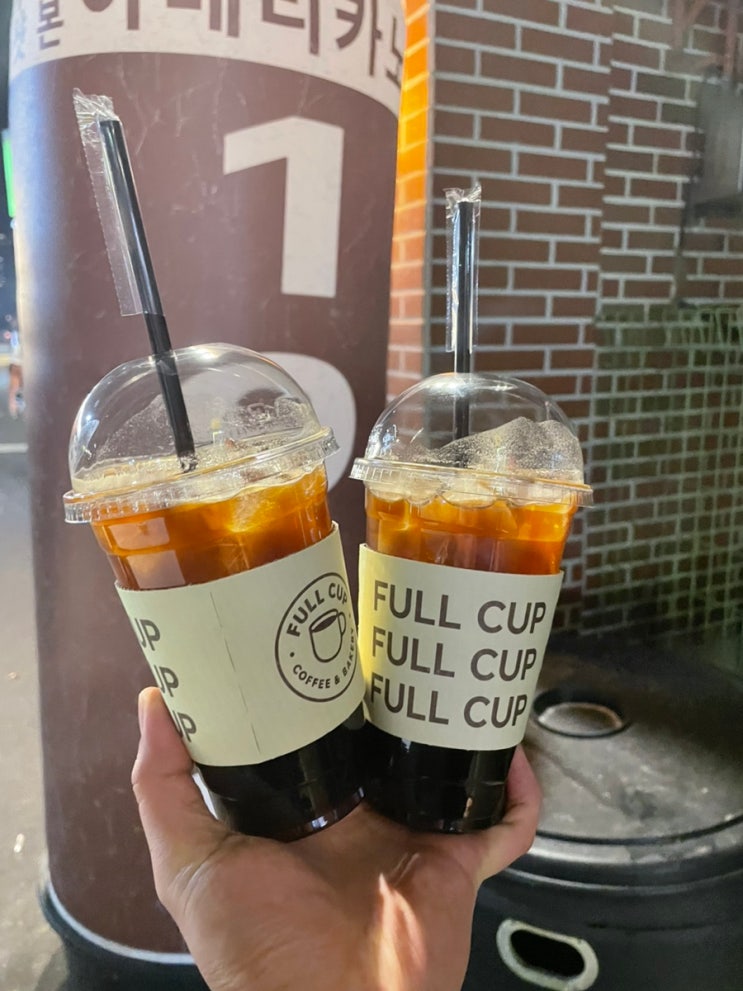  군산 수송동 신상카페 떠먹케 판매하는 풀컵카페 FULL CUP 군산저가커피 수송동술집거리카페 식사 간식 베이커리 판매