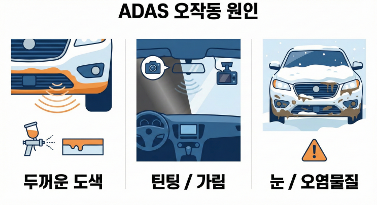  ADAS 센서 오작동을 일으키는 의외의 원인과 예방법 총정리