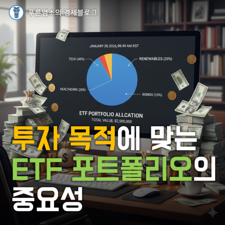  투자 기록 : ETF 투자 포트폴리오 종목, 비율, 수익률 (2026.01)
