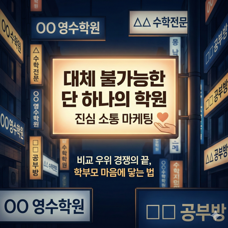  [공부방 마케팅]  '대체 불가능한 단 하나의 학원이 되는 진심소통마케팅