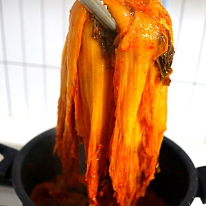 차예련 김치찜 레시피, 들기름으로 만든 고소한 김치찜