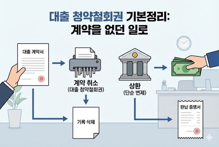  대출 청약철회권 적용 범위, 신용대출·담보대출·카드론 어디까지 가능?