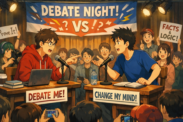  아무거나 다 토론하자는 개소리: 전두환 사진 걸자던 고성국의 토론타령/Debate me culture의 좆같음